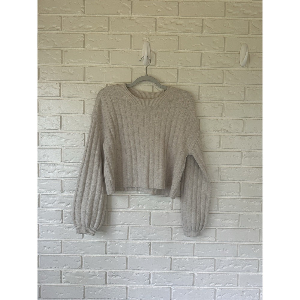 BP Women's Cropped Cable Knit Sweater Size Med Granola Girl SEE PIC - SPOT